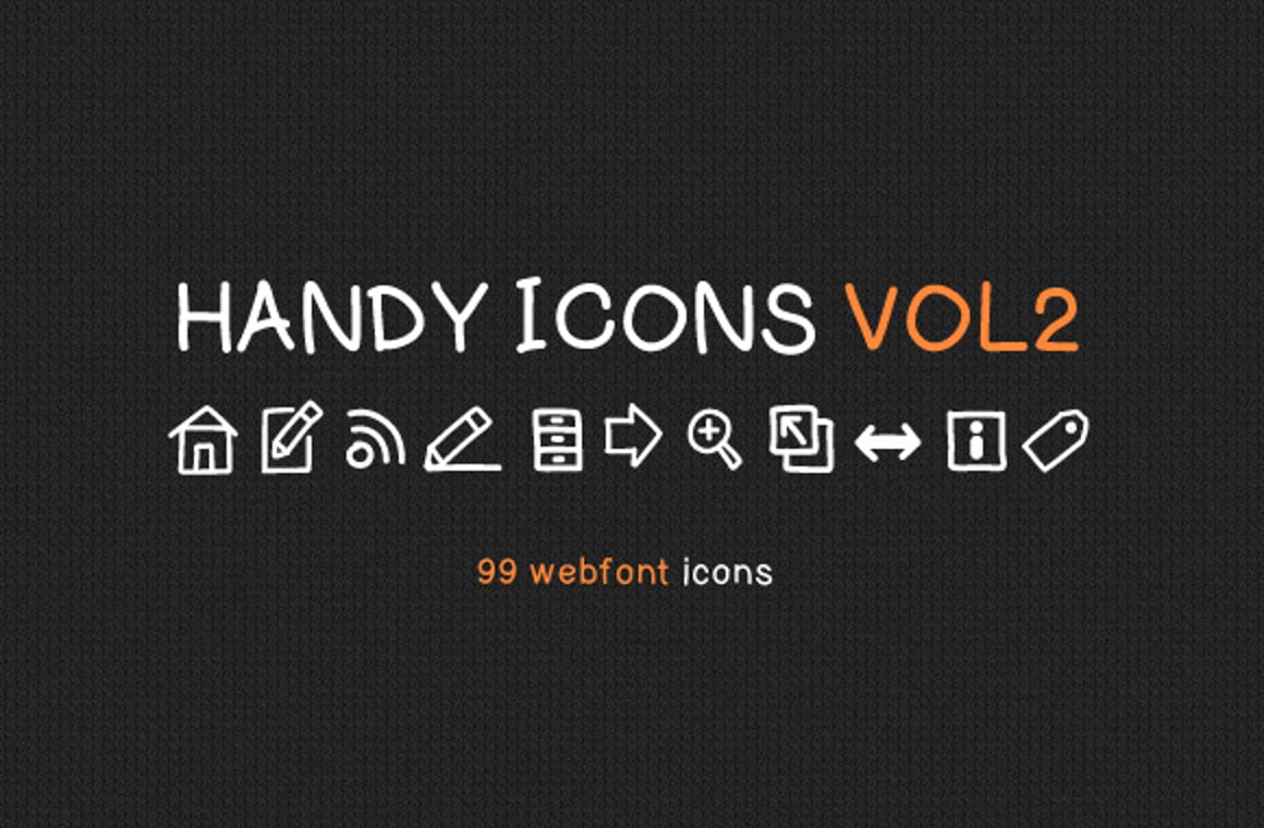 Handy Icons Vol2 - Free Web Font Kit