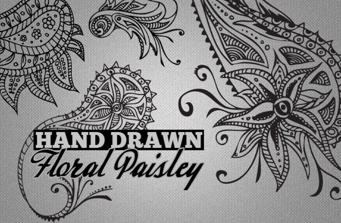 Hand Drawn Paisley Patterns Vol2