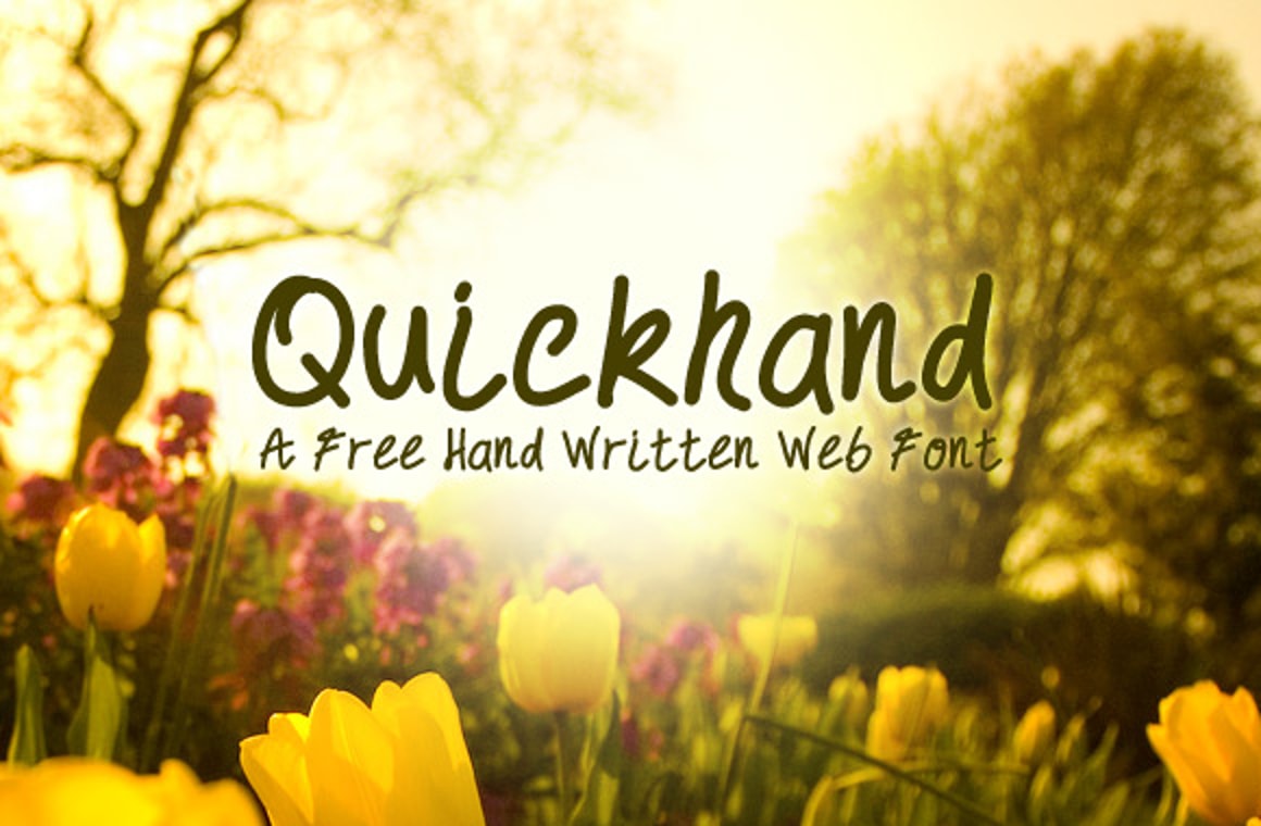 QuickHand - Free Hand Written Web Font