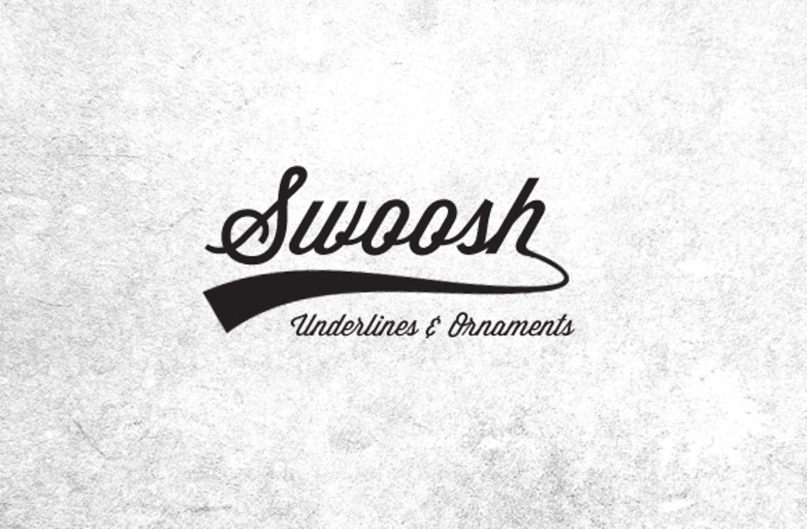25 Vector Swooshes, Underlines and Ornaments