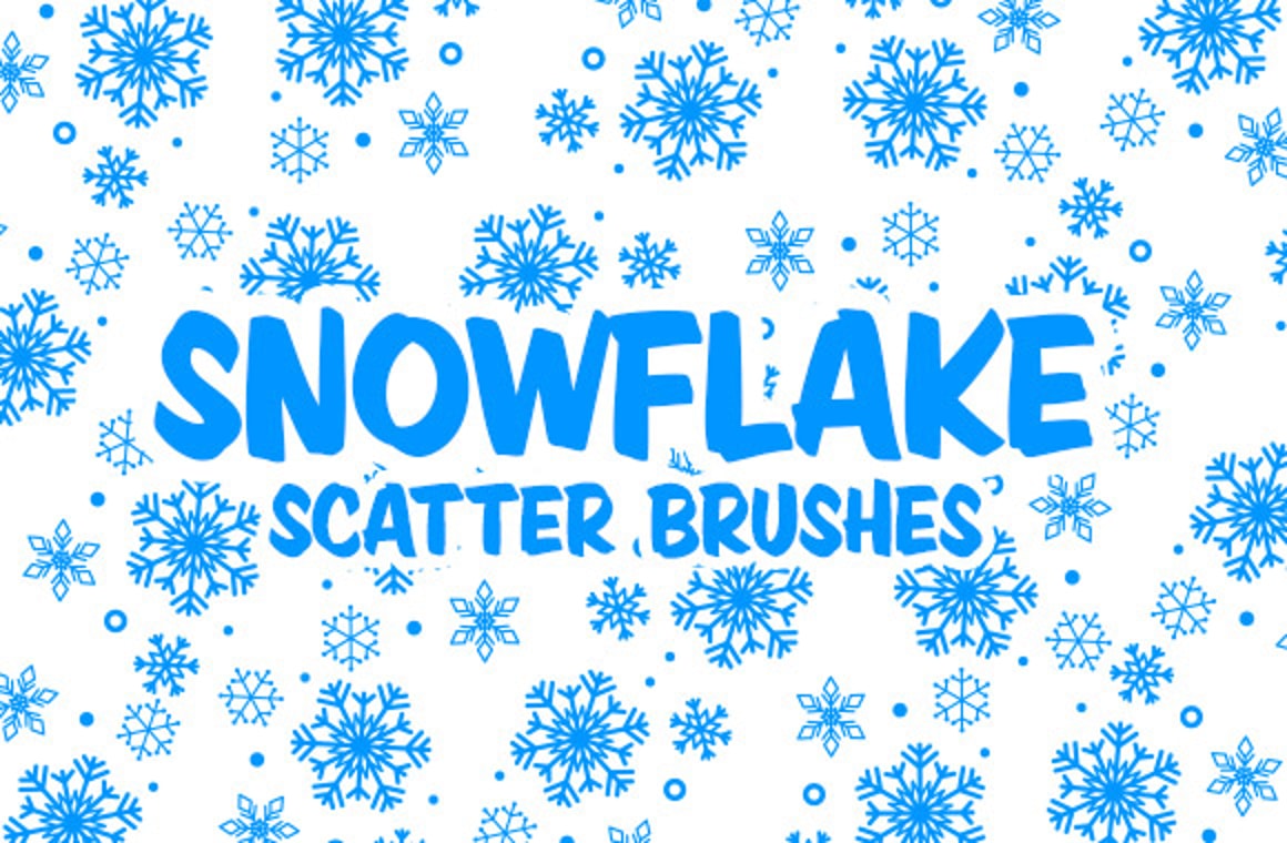 Vector Snowflake Scatter Brushes