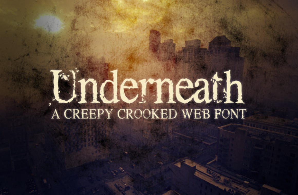Underneath - A Creepy Web Font Kit