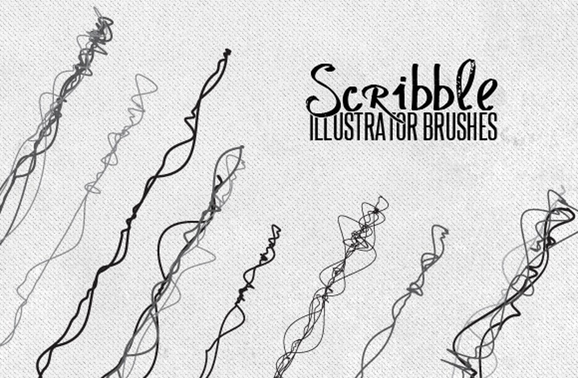 Vector Scribble Brush Set