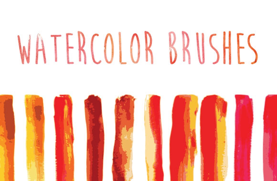 Watercolor Brushes for Adobe Illustrator