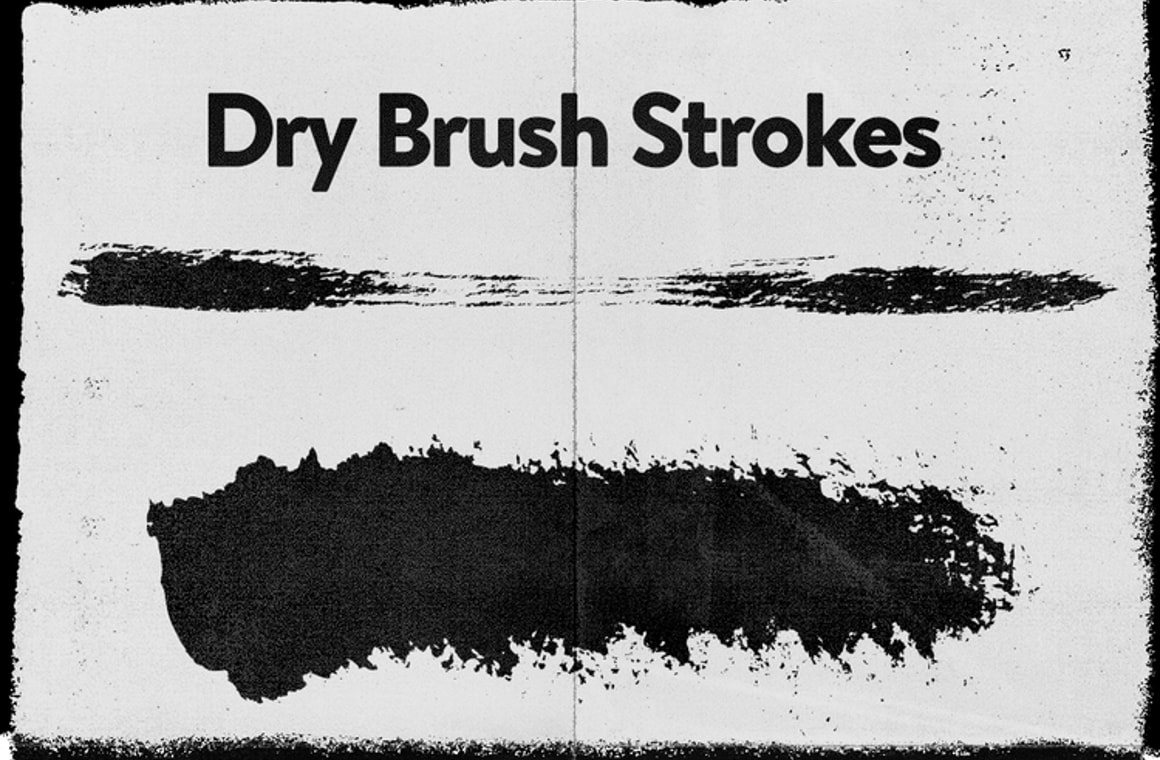 Vector Dry Brush Strokes