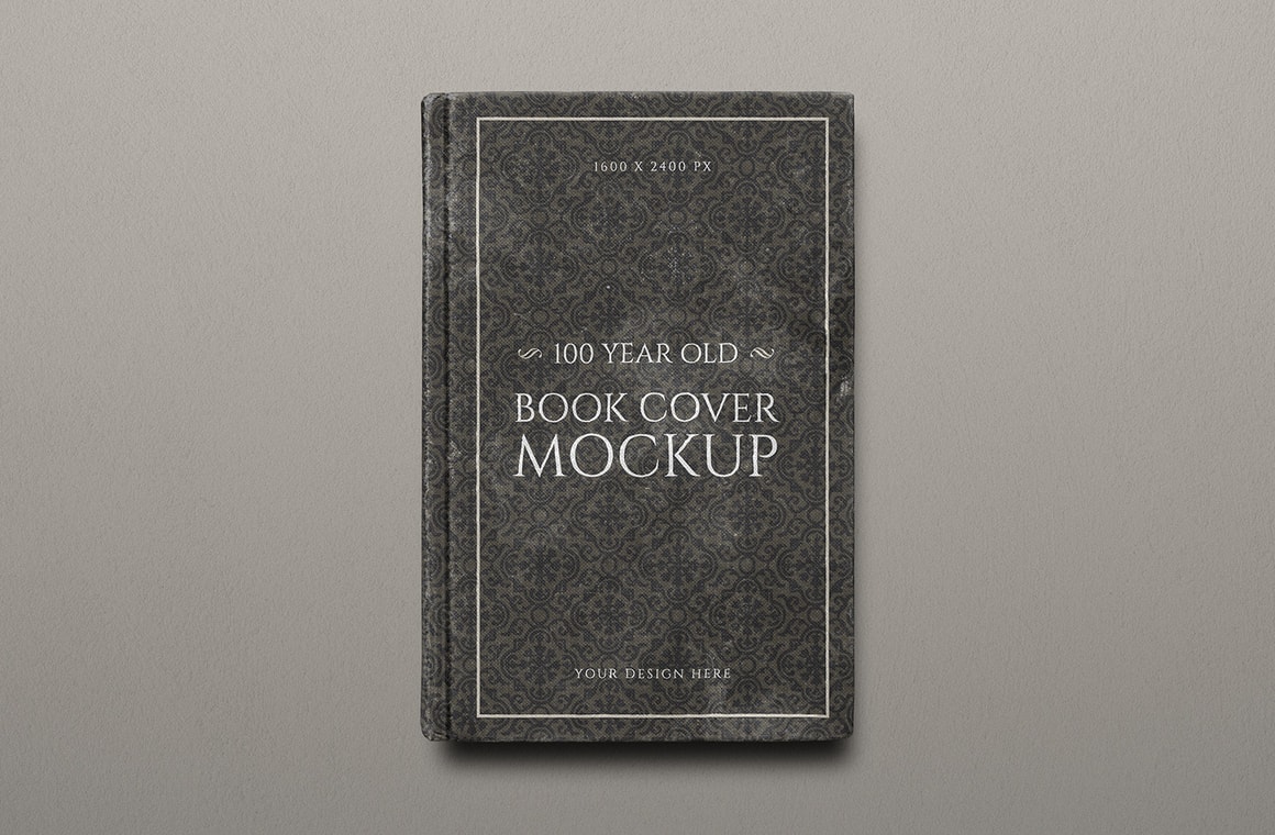 Download 100 Year Old Book Cover Mockup - WeGraphics