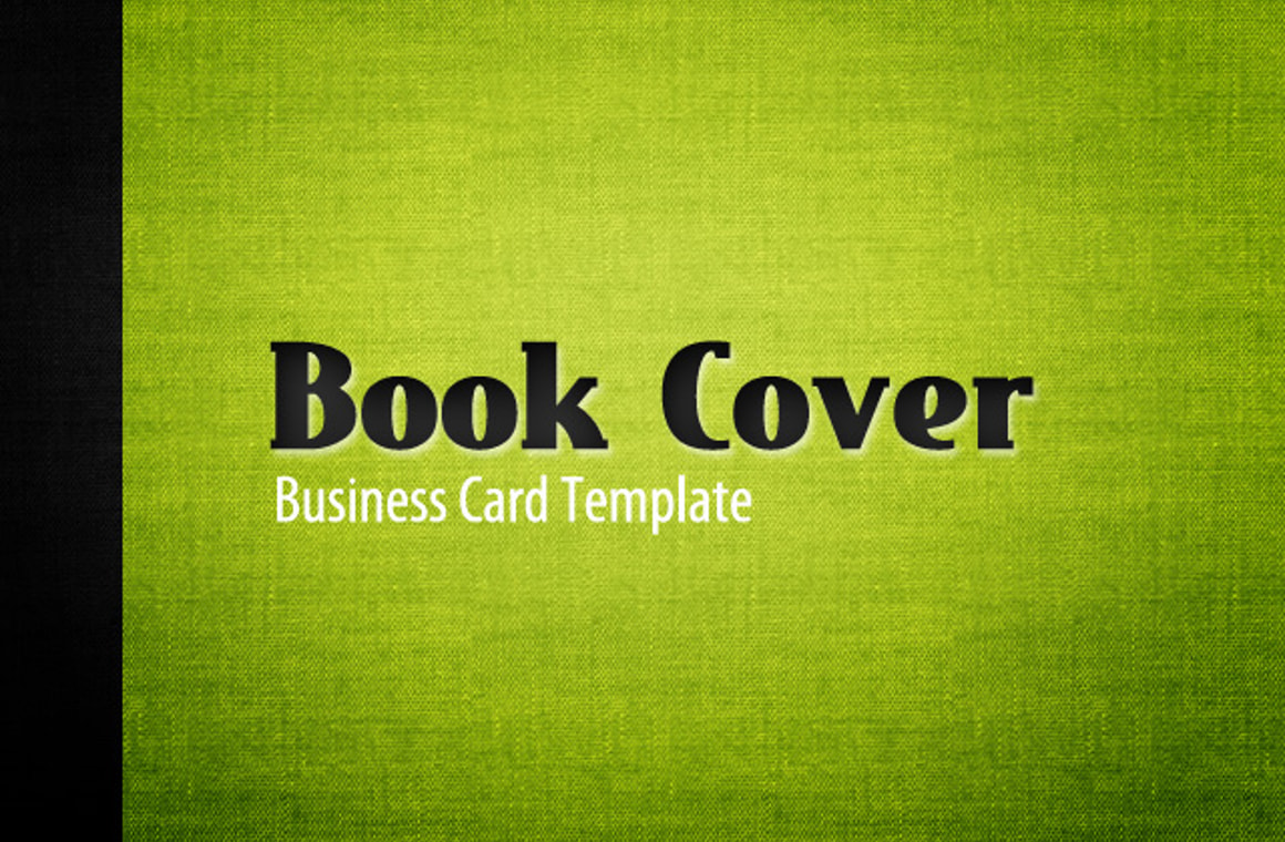 Book Cover Business Card Template