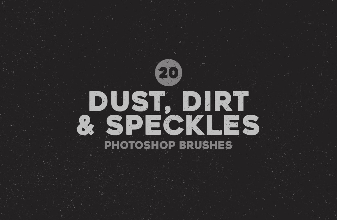Dust Dirt and Speckles Photoshop Brushes