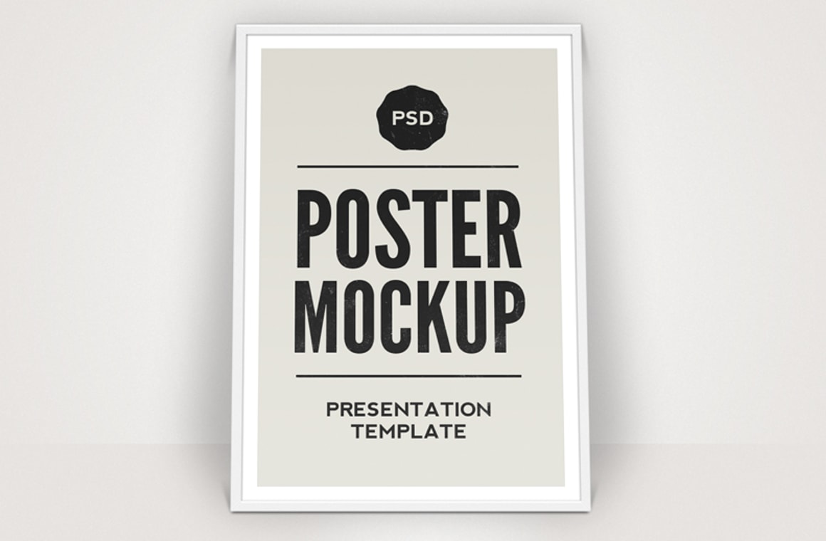 Framed Poster Mockup Template - WeGraphics