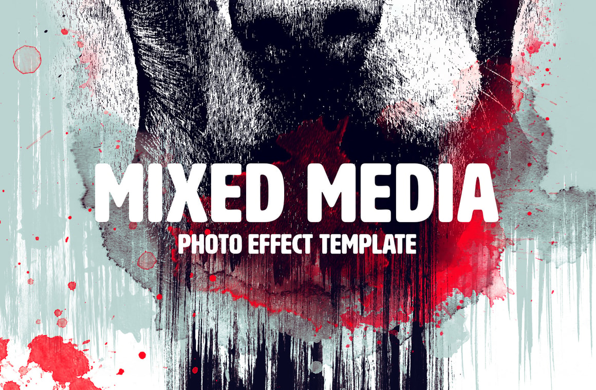 Mixed Media Photo Effect Template