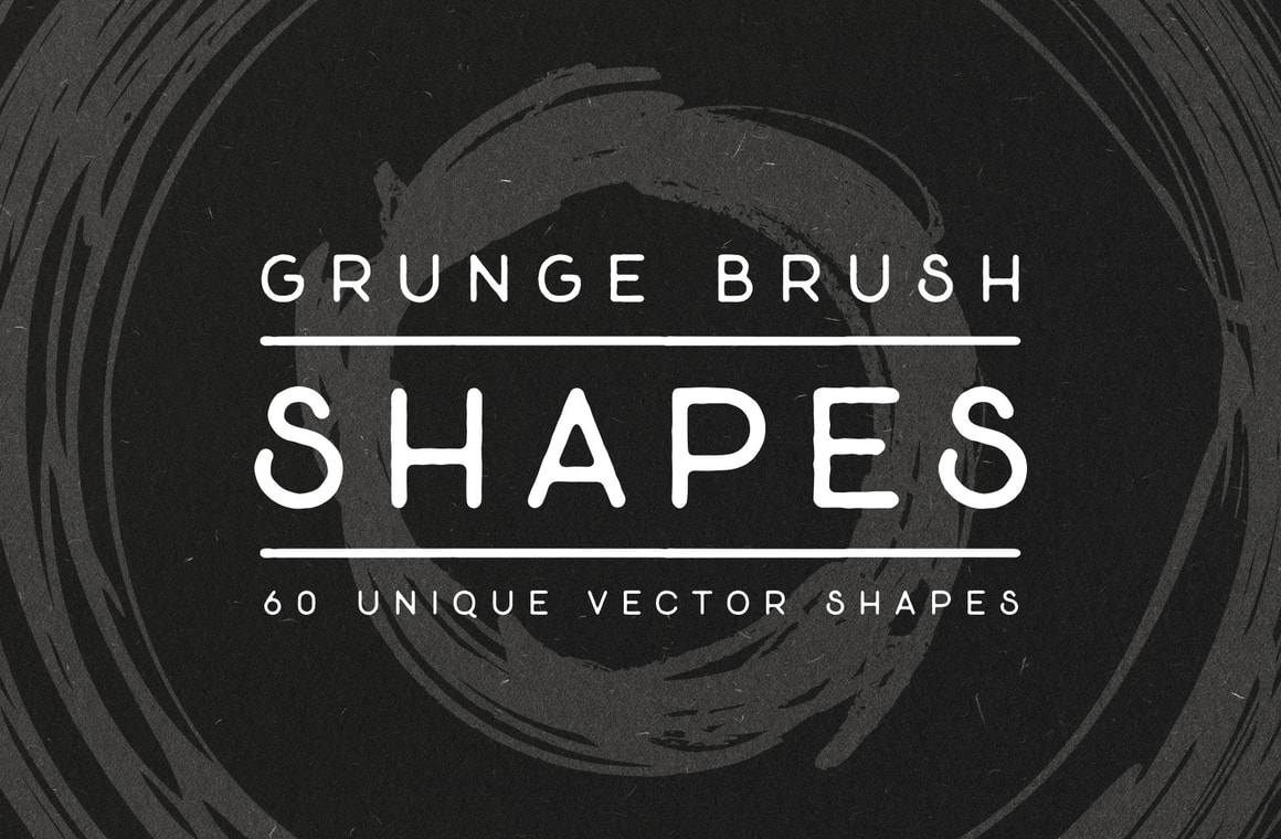 Vector Grunge Brush Shapes