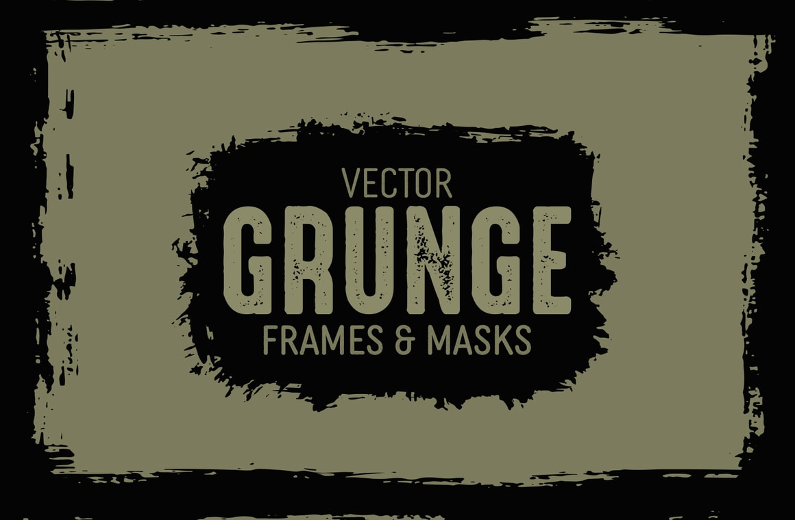 Vector Grunge Frames and Masks