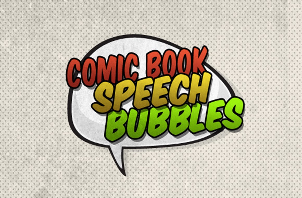 Vector Comic Book Speech Bubbles