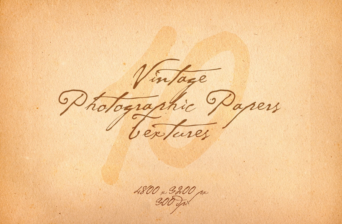 Vintage Photographic Papers Textures