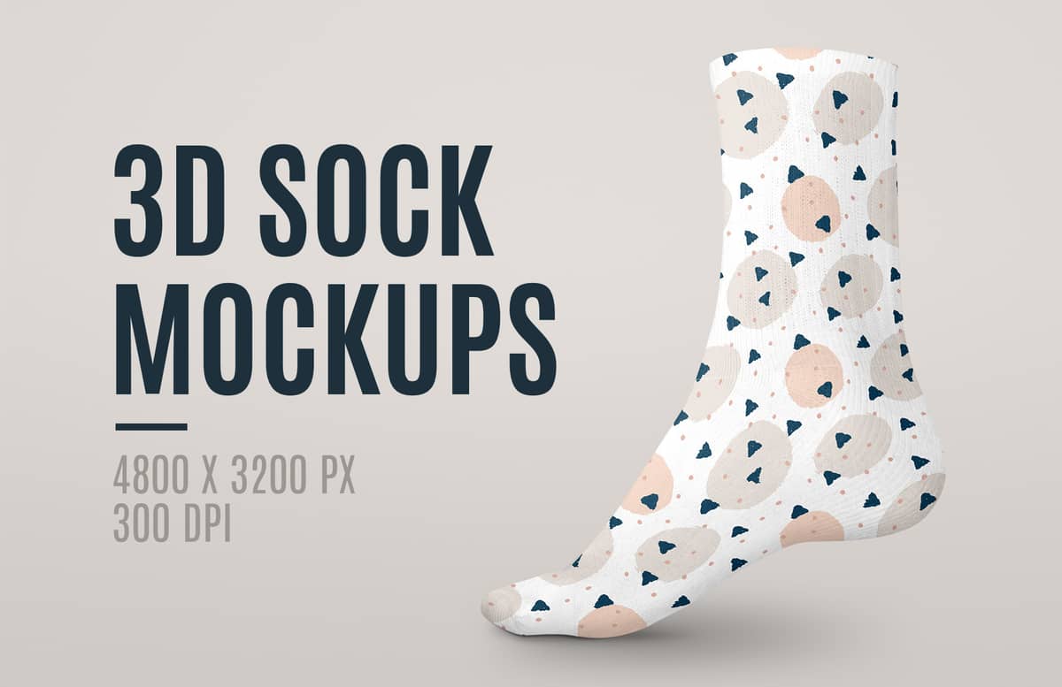 3 D Sock Mockups Preview 1