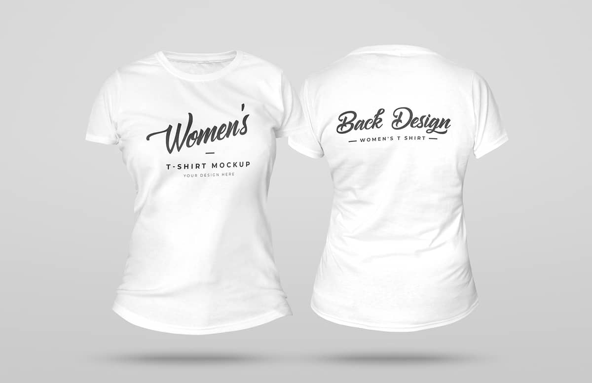 Woman T-Shirt MockUp PSD