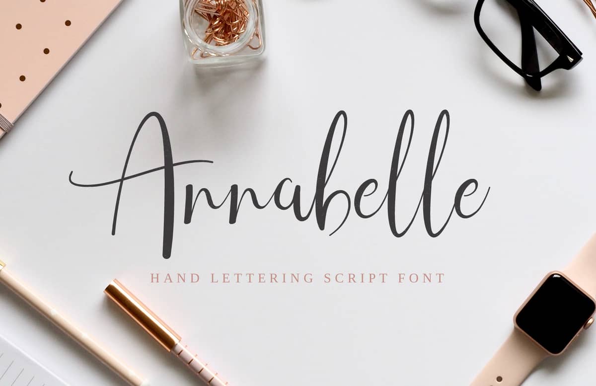 Annabelle Handwriting Font Preview 1