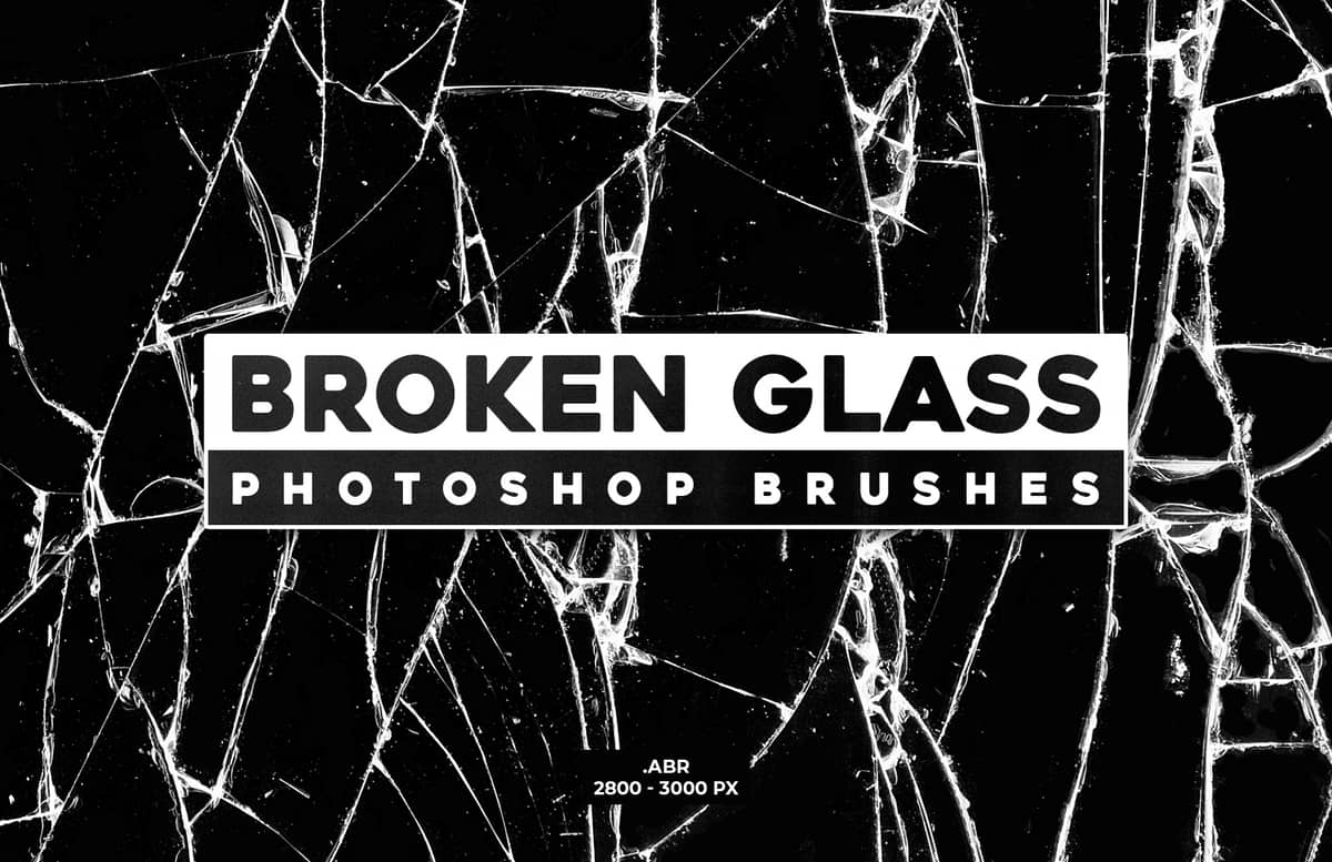 Broken Glass Photoshop Brushes Preview 1
