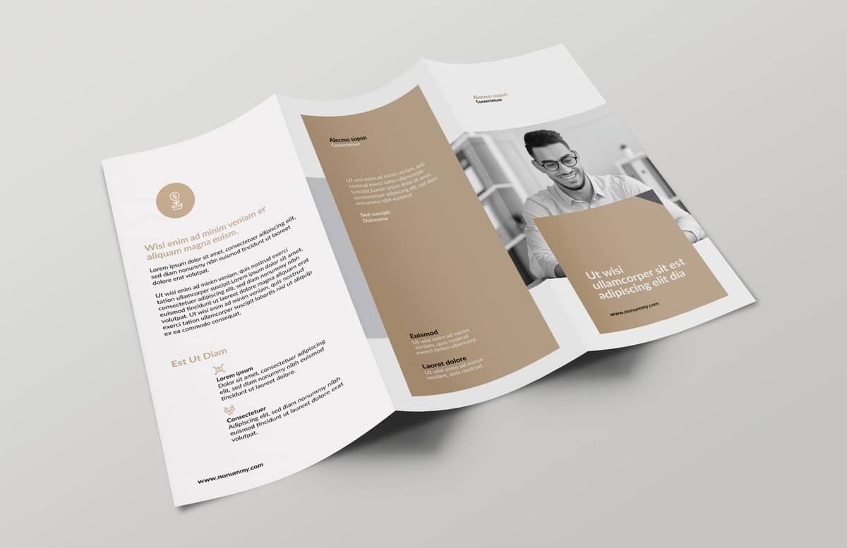 Business Trifold Brochure Template Preview 1