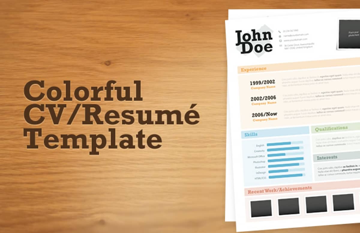 Colorful  Cv  Resume  Template  Preview1