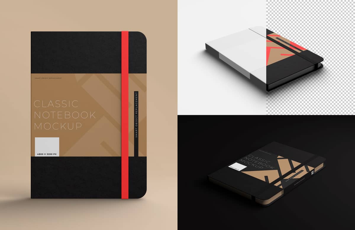 Classic Notebook Mockup Preview 1