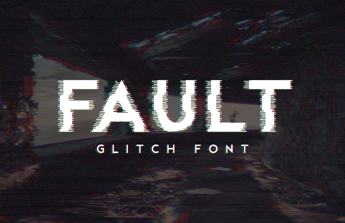 Fault Glitch Font Preview 1