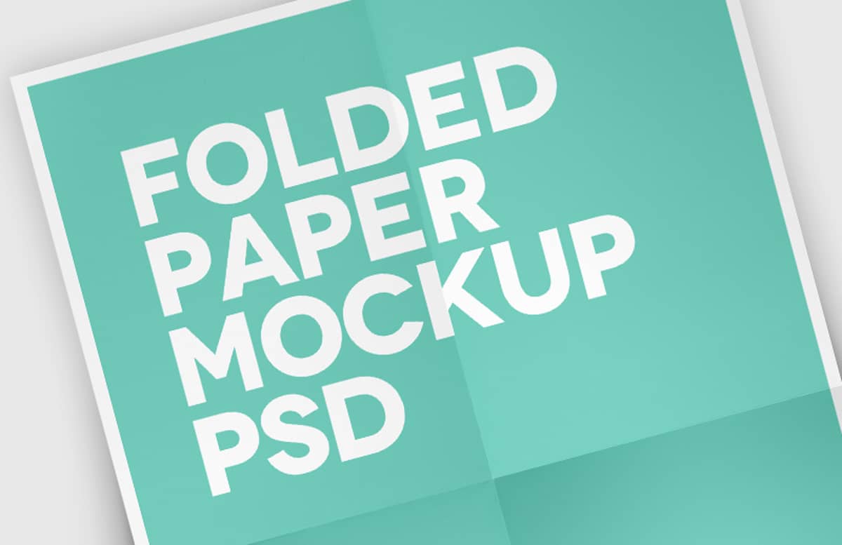 Folded  Paper  Mockup  Preview 1A