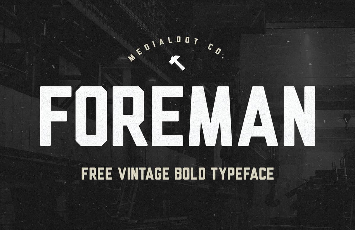 Foreman Vintage Font Preview 1