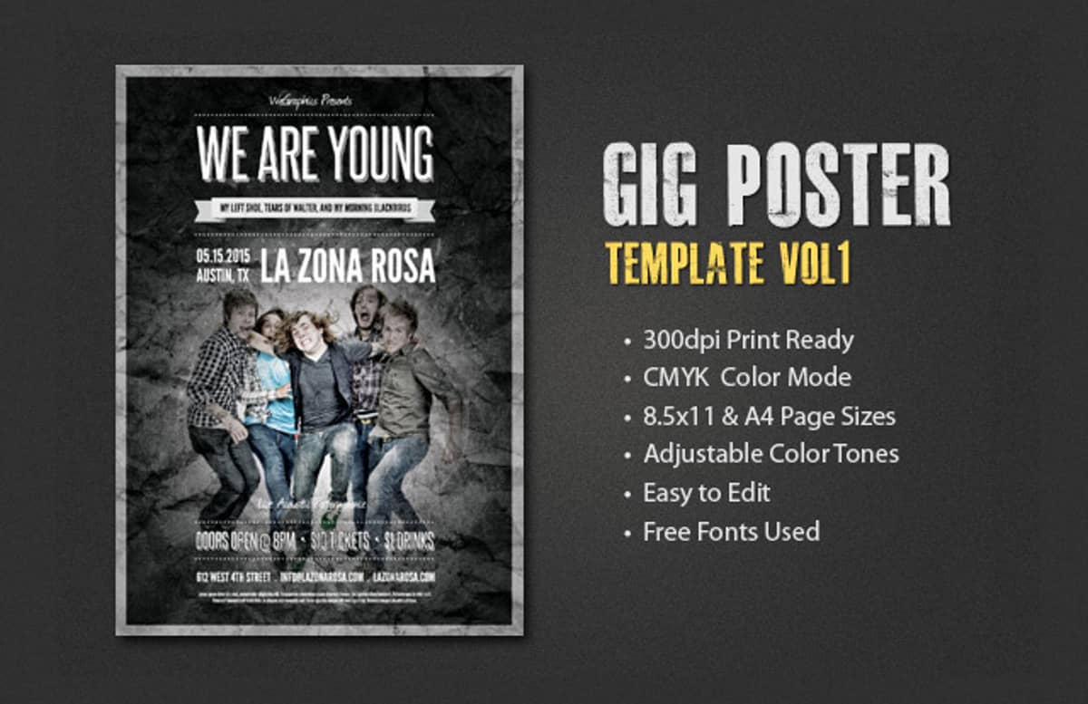 gig poster templates