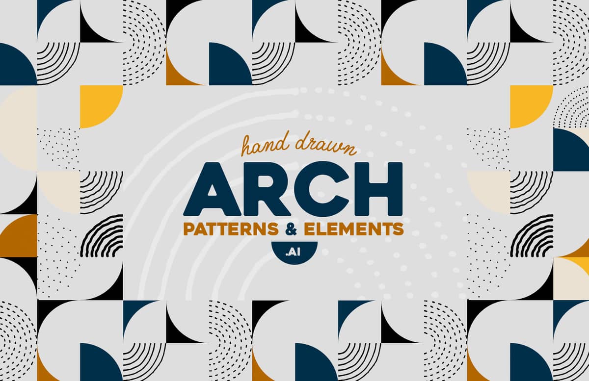 Hand Drawn Arch Patterns Preview 1