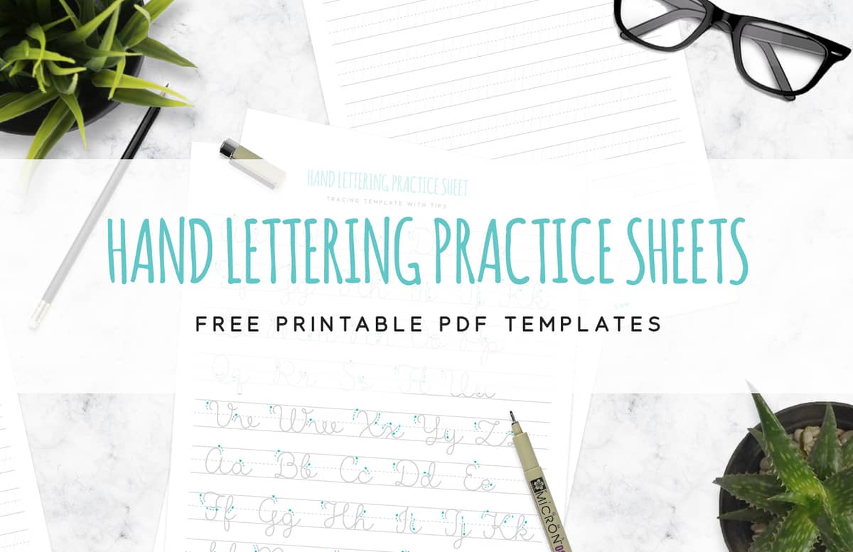 Hand Lettering Practice Sheets Preview 1