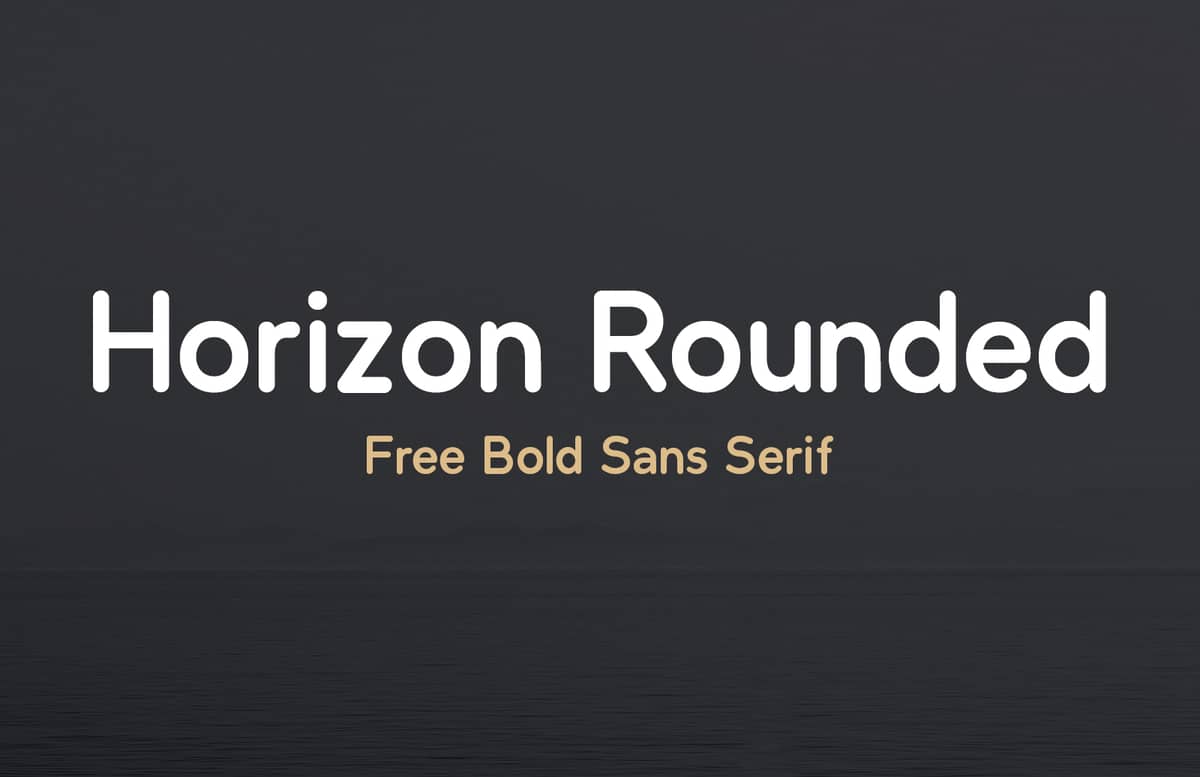 Horizon Rounded Sans Preview 1B