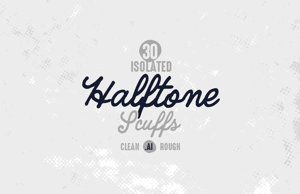 Isolated Halftone Scuffs Preview 1