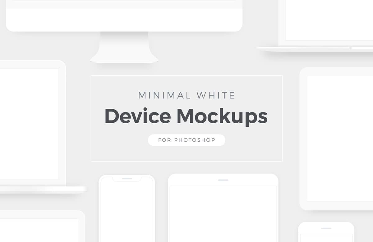 Minimal White Device Mockups Preview 1