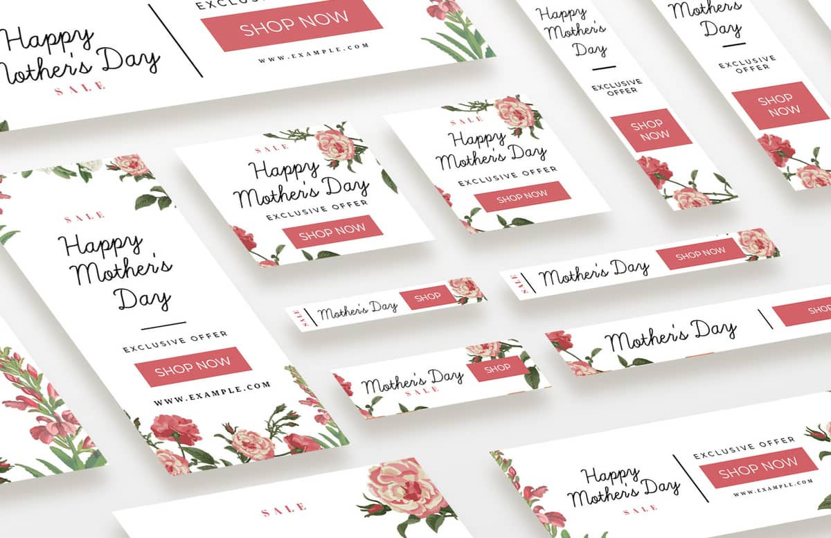 Mothers Day Web Banners Social Media Pack Preview 1