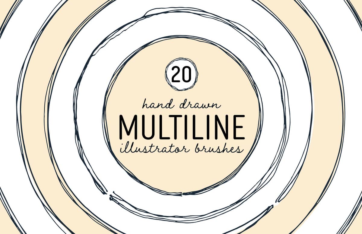 Multiline Illustrator Brushes Preview 1