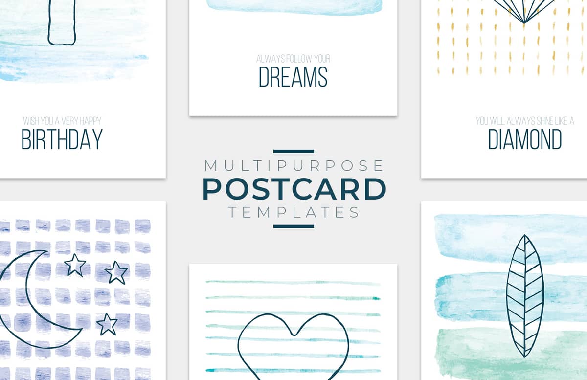 Multipurpose Postcard Templates Preview 1