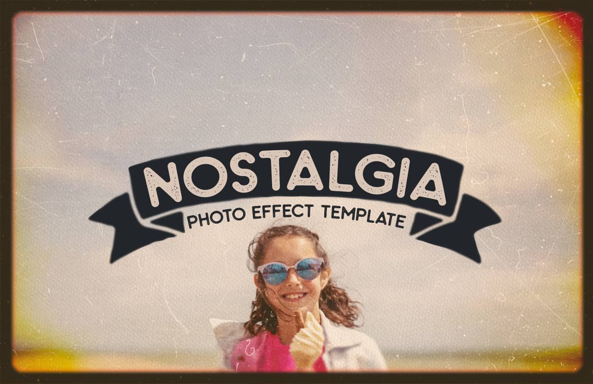 Nostalgia Photo Effect Template Preview 1