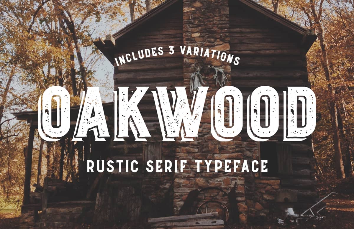 Oakwood Rustic Font Preview 1