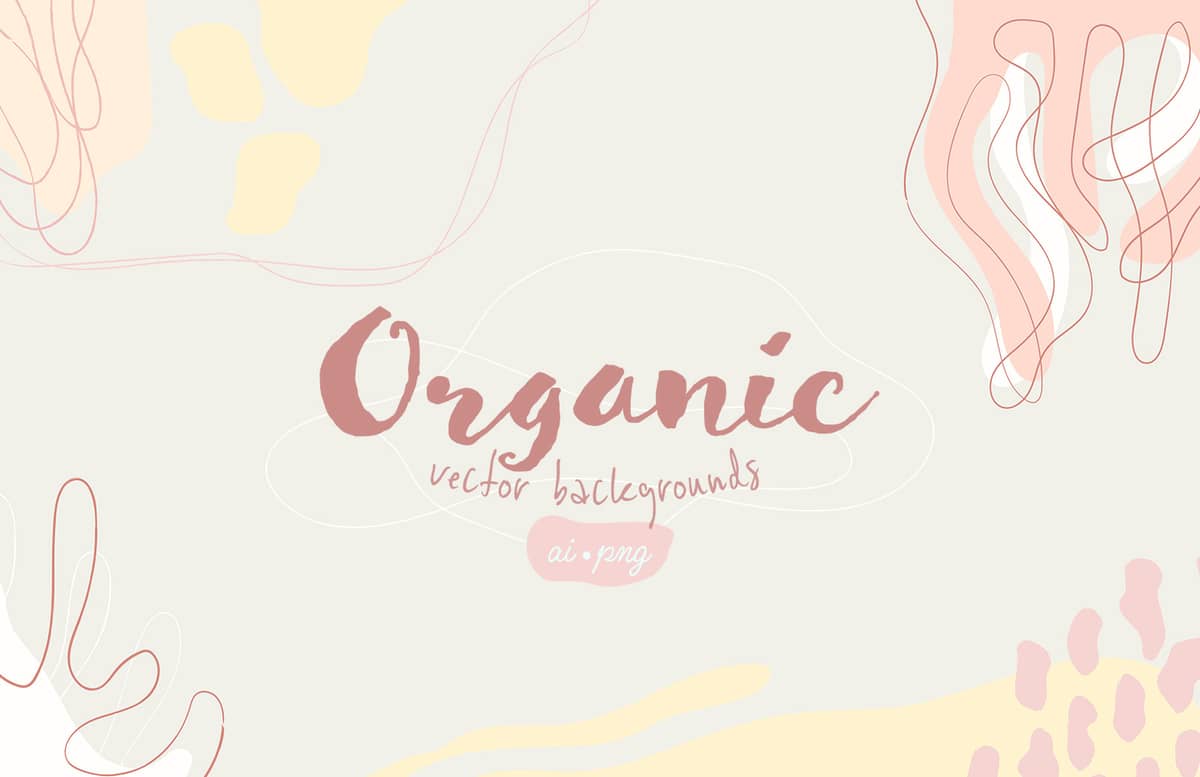 Organic Vector Backgrounds Preview 1