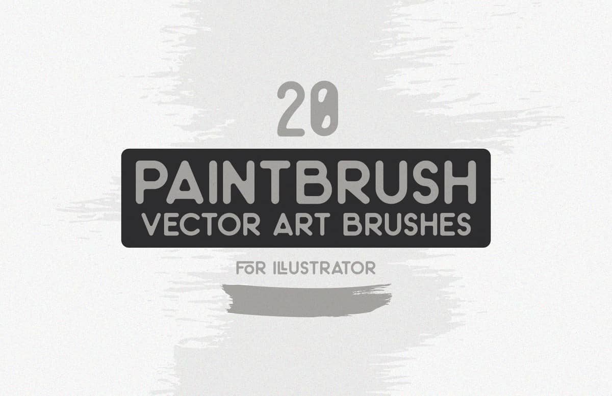 Paintbrush Strokes Vector Art Brushes Preview 1