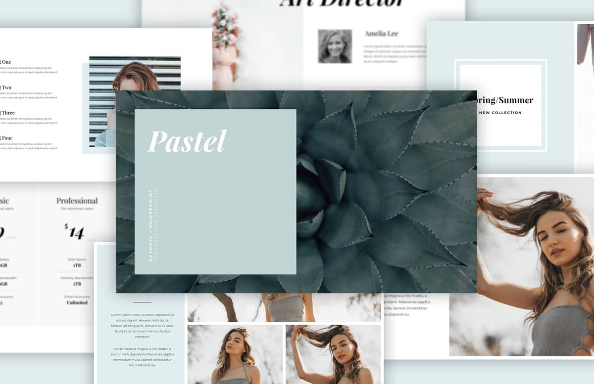 Pastel Keynote Powerpoint Template Preview 1