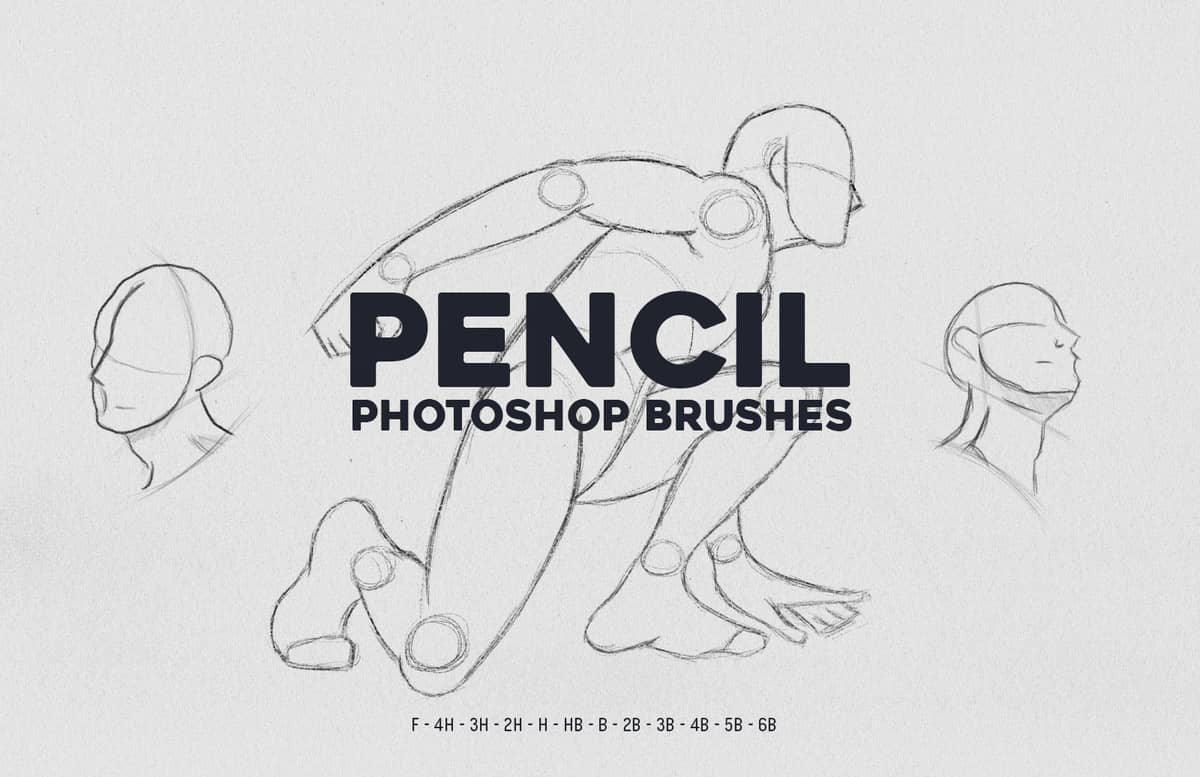 Photoshop Pencil Brushes Preview 1