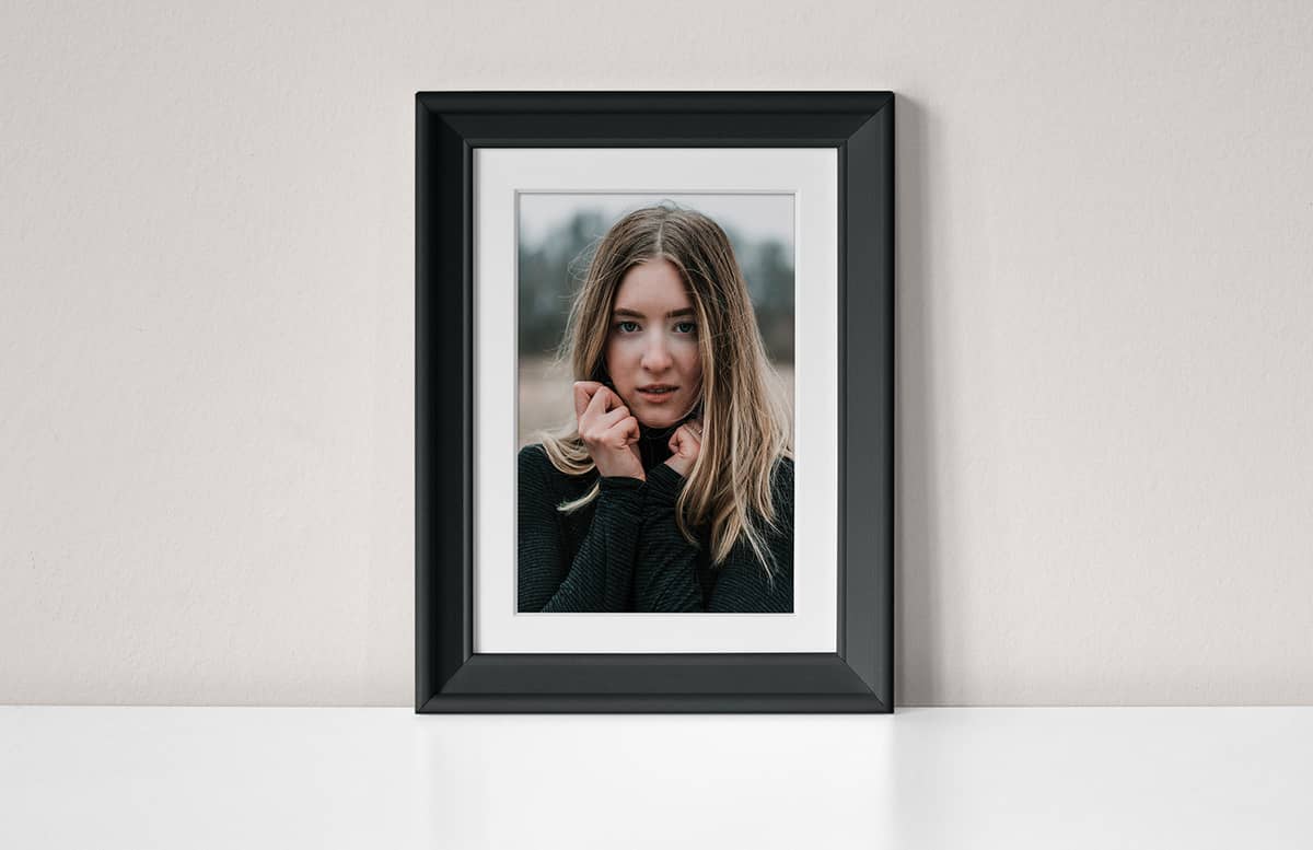 Photo Frame On Wall Scene Mockup Preview 1