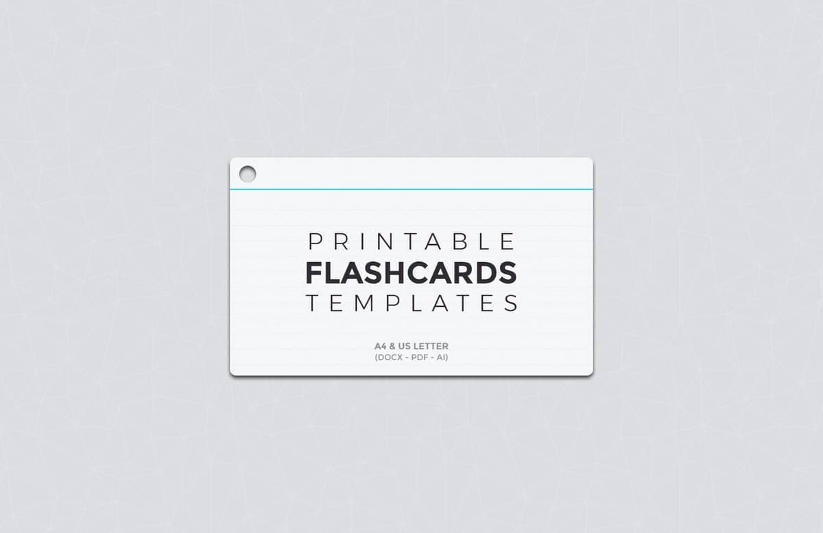 Printable Flashcard Templates Preview 1
