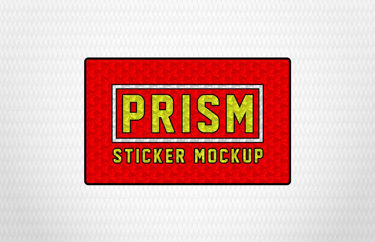 Prism Sticker Mockup Preview 1