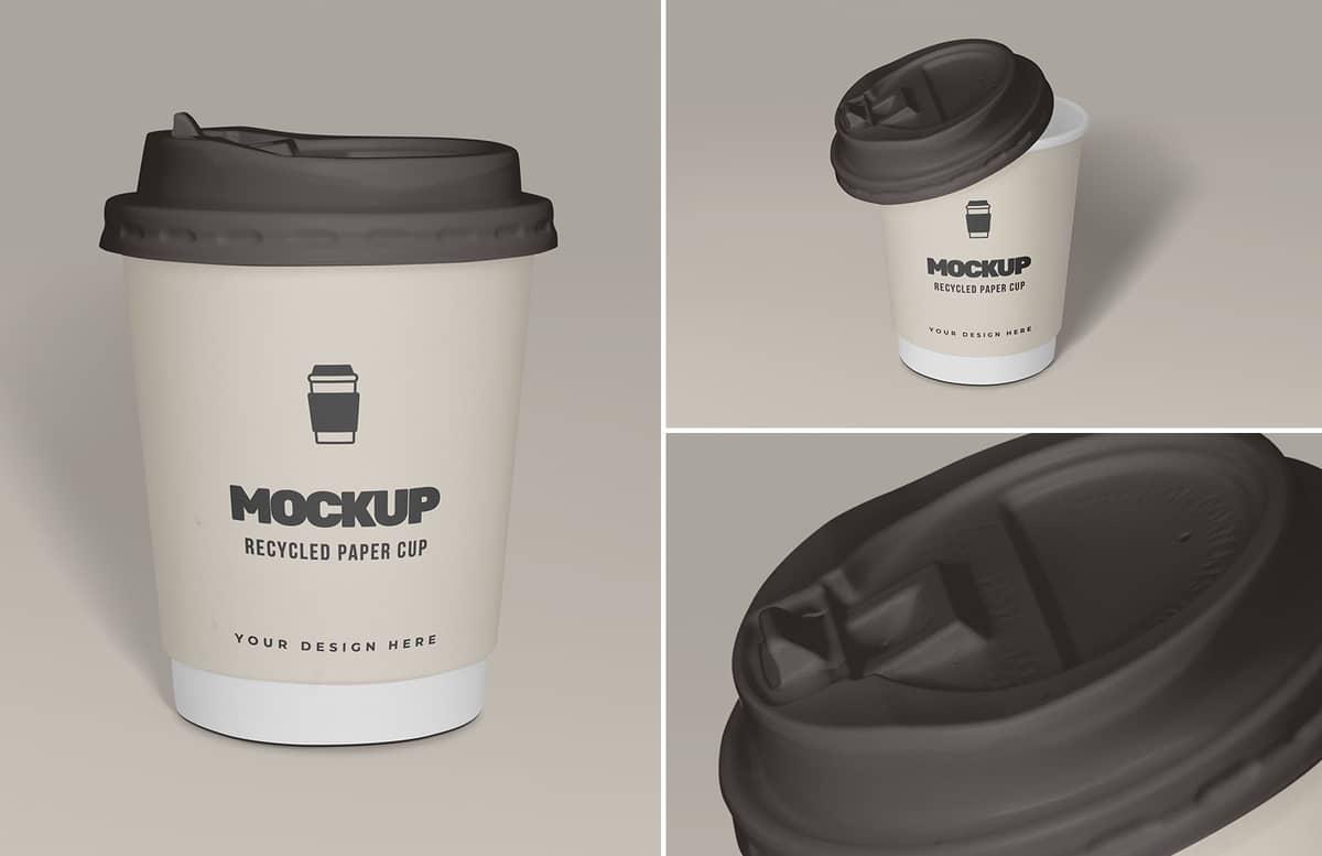 Recycled Paper Cup Mockup Preview 1A