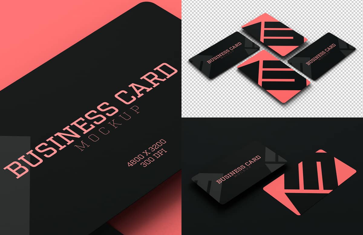 Rounded Corners Business Card Mockup Preview 1