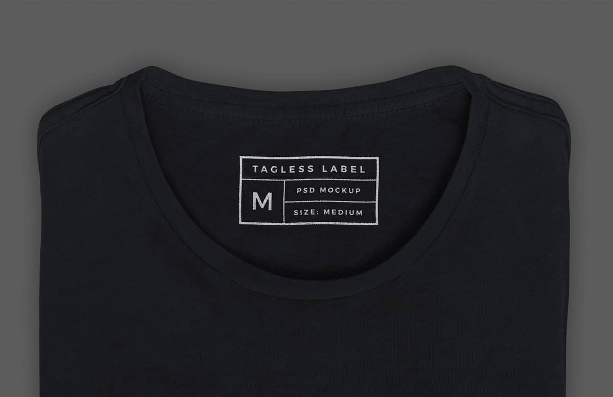 Tagless T Shirt Label Mockup Preview 1
