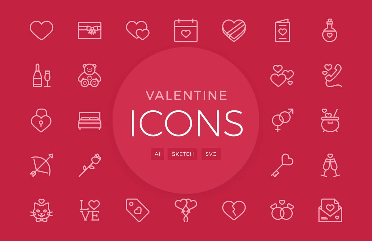 Valentines Day Vector Icons 2 Preview 1